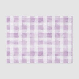 Papel De Seda Rayas de Cuadro Blancas Moradas Claras