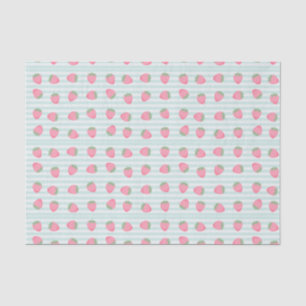 Papel De Seda Rayas de Fresa Rosadas