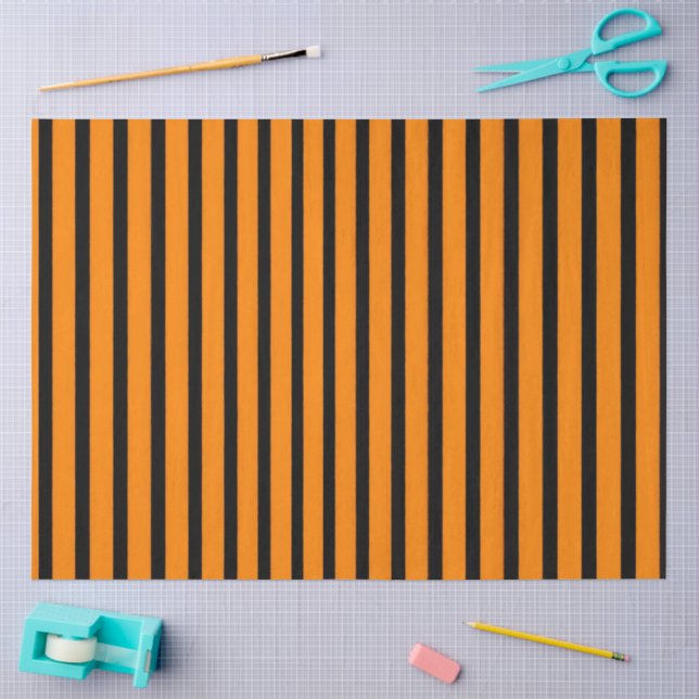 Papel De Seda Rayas de Halloween (Artesanía)