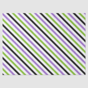 Papel De Seda Rayas de Halloween – Patrón Diagonal Audaz