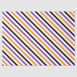 Papel De Seda Rayas de Halloween – Patrón Diagonal Audaz