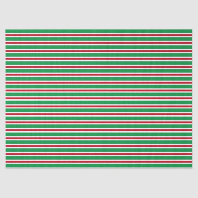 Papel De Seda Rayas de Navidad (Anverso)