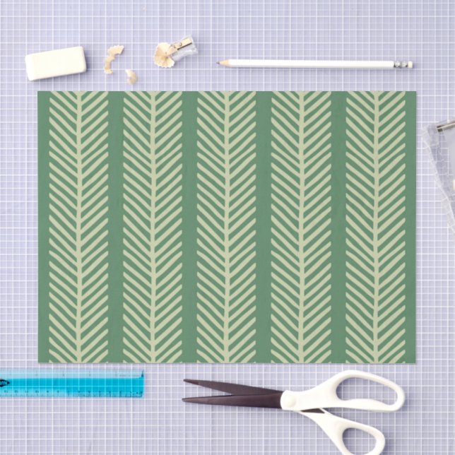 Papel De Seda Rayas de Palma Tropical (Artesanía)