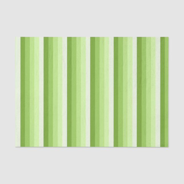 Papel De Seda Rayas de sombra verde limón (Anverso)