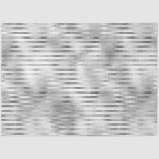 Papel De Seda Rayas de vidrio plateado (Anverso)