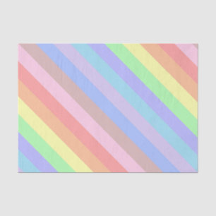 Papel De Seda Rayas diagonales en el arco iris