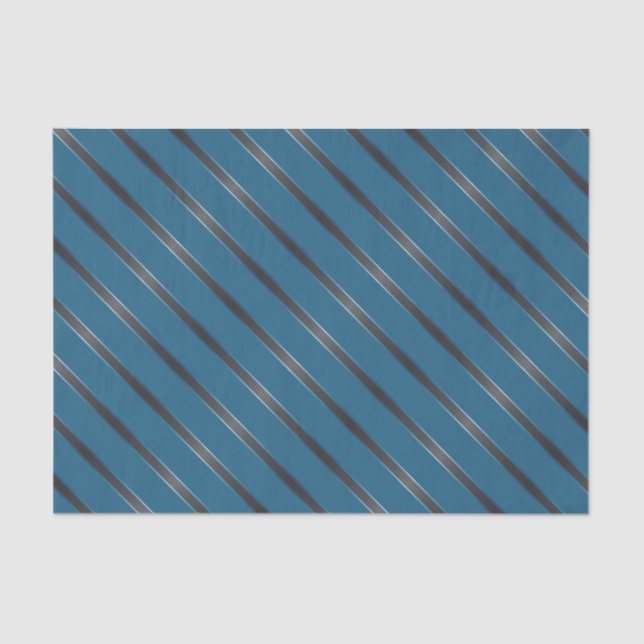 Papel De Seda Rayas diagonales metálicas de carbono delgadas (Anverso)
