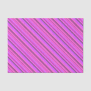 Papel De Seda Rayas diagonales rosas