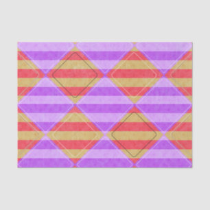 Papel De Seda Rayas, diamantes, modelo del punto de Shirley