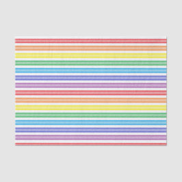 Papel De Seda Rayas en arco iris