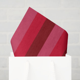 Papel De Seda Rayas en tonos de rojo