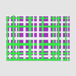 Papel De Seda Rayas entrelazadas Black Green Purple