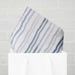 Papel De Seda Rayas finas de acuarela, azul pizarra, gris sobre