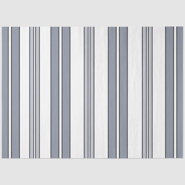 Papel De Seda Rayas Grises (Anverso)