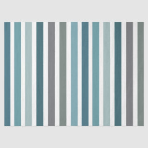 Papel De Seda Rayas grises azules