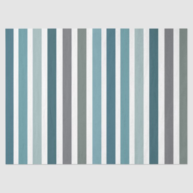 Papel De Seda Rayas grises azules (Anverso)