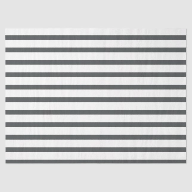 Papel De Seda Rayas grises y blancas (Anverso)