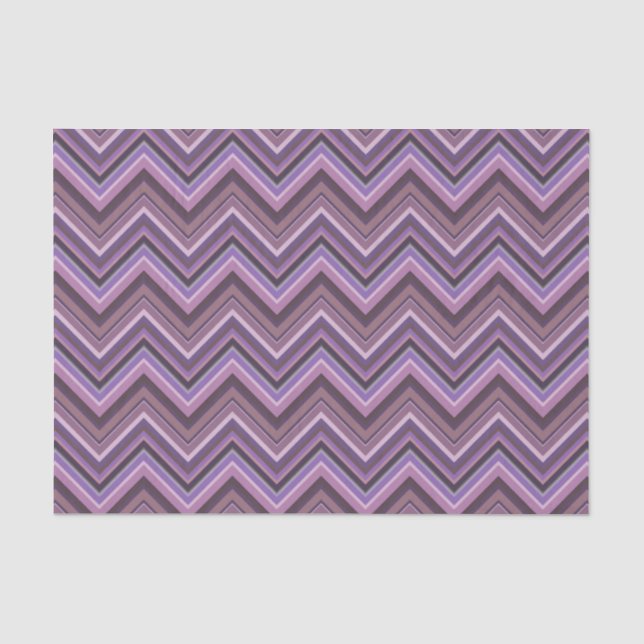 Papel De Seda Rayas Mauve zigzag (Anverso)