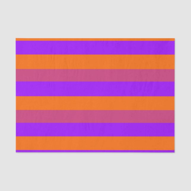 Papel De Seda Rayas moradas, Naranjas y rosas (Anverso)