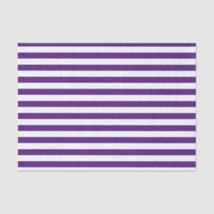 Papel De Seda Rayas moradas y blancas