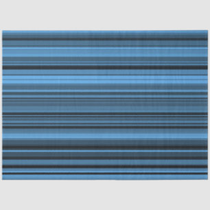 Papel De Seda Rayas Negras Azules