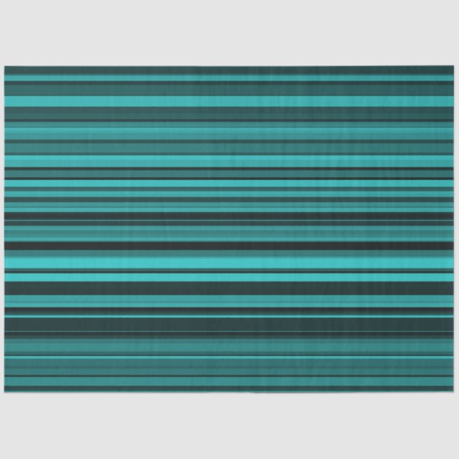 Papel De Seda Rayas negras verde azuladas (Anverso)