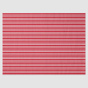 Papel De Seda Rayas Rojas