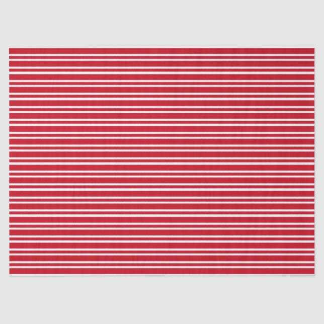 Papel De Seda Rayas Rojas (Anverso)