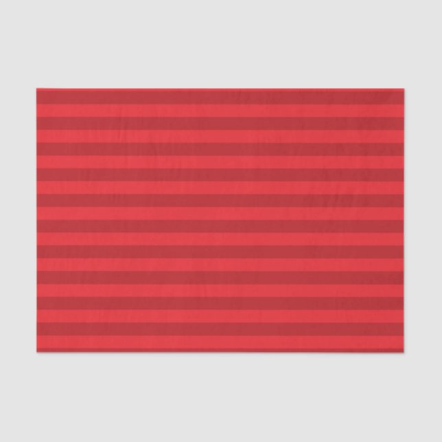 Papel De Seda Rayas rojo oscuro y rojas (Anverso)