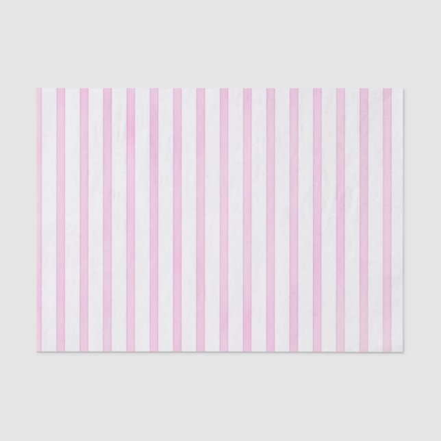 Papel De Seda Rayas rosadas de la acuarela del fondo (Anverso)
