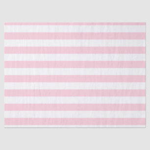 Papel De Seda Rayas rosadas y blancas milenarias