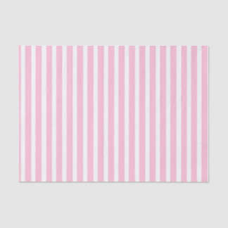 Papel De Seda Rayas rosadas y blancas suaves verticales
