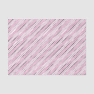 Papel De Seda Rayas rosas claras y plateadas