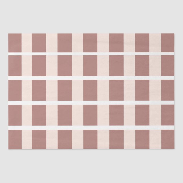 Papel De Seda Rayas rosas marrones (Anverso)