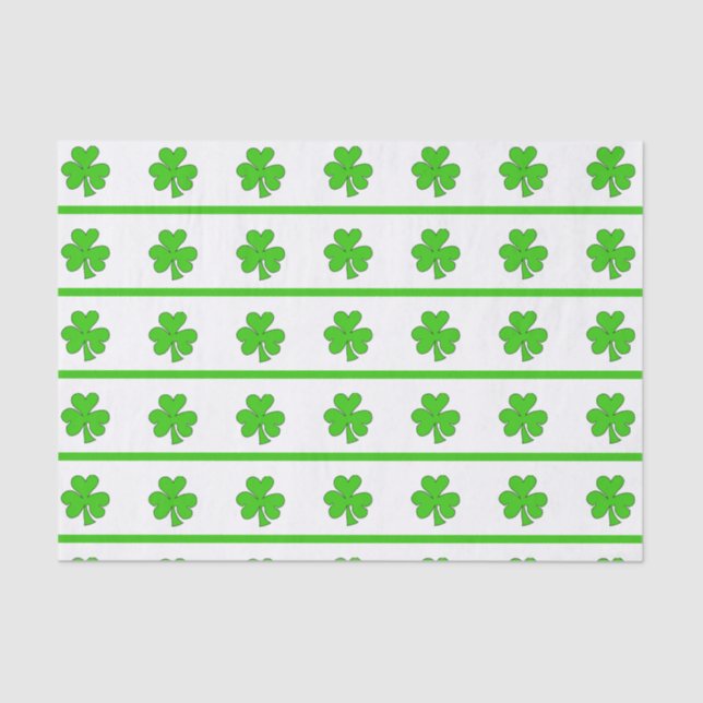Papel De Seda Rayas Shamrock (Anverso)