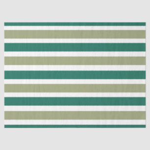 Papel De Seda Rayas Verdes Grises