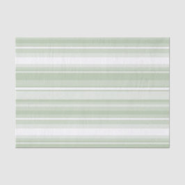 Papel De Seda Rayas verdes pálidas