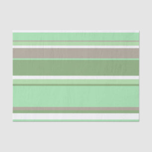 Papel De Seda Rayas verdes pálidas