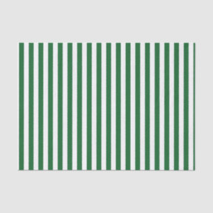 Papel De Seda Rayas verdes y blancas verticales