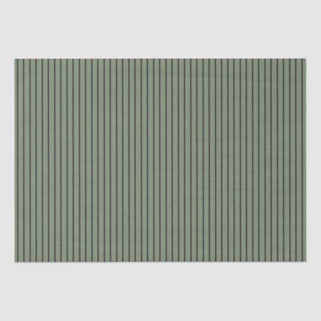 Papel De Seda rayas verdes y grises (Anverso)