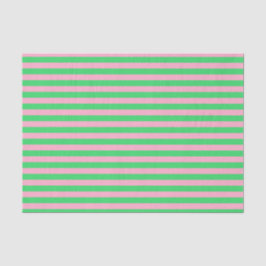 Papel De Seda Rayas verdes y rosas