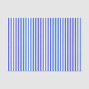 Papel De Seda Rayas verticales blancas azules Patrón moderno Gua