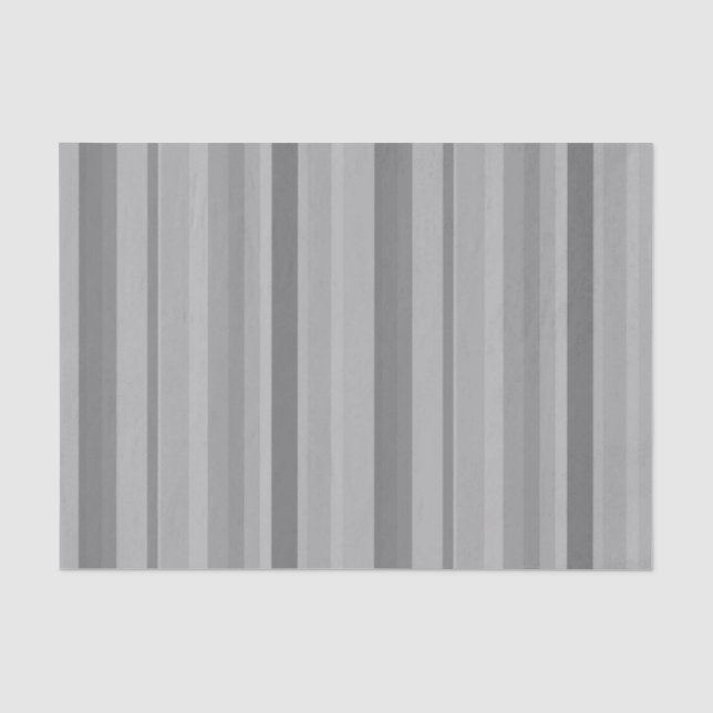 Papel De Seda Rayas verticales grises (Anverso)