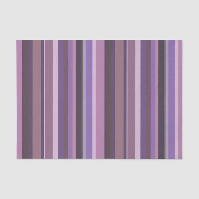 Papel De Seda Rayas verticales malvas (Anverso)