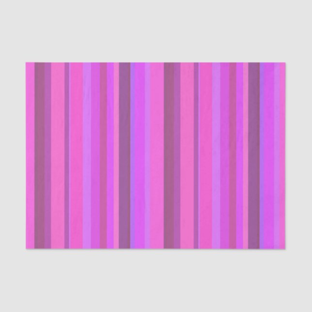 Papel De Seda Rayas verticales rosas (Anverso)