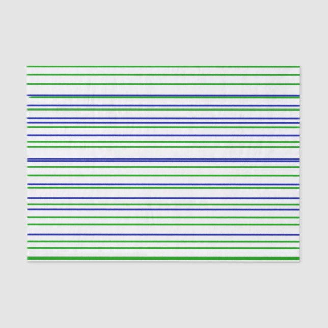 Papel De Seda Rayas violeta azul verde patrón personalizado mode (Anverso)