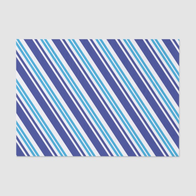 Papel De Seda Rayo de menta azul (Anverso)