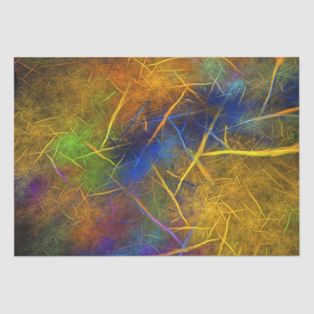 Papel De Seda Rayo fractal (llama de tormenta) (Anverso)