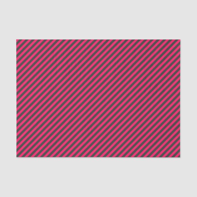 Papel De Seda Rayo gris rosa y oscuro (Anverso)