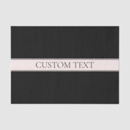 Papel De Seda Rayo Rubor rosa claro y texto editable elegante